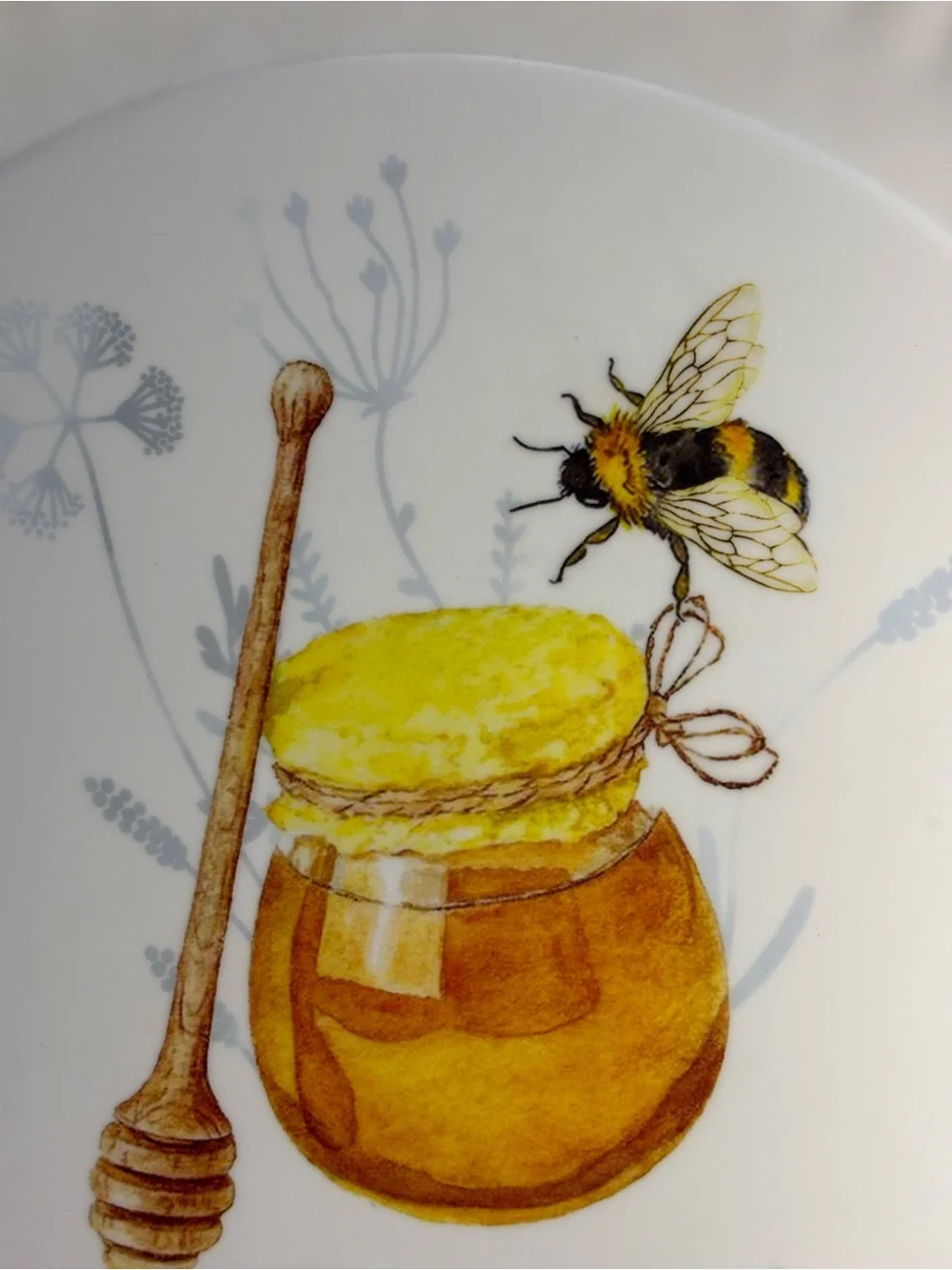 Rachel Ashwell The Farmhouse Life is Sweet Melamine Platter 16” Across Honey Bee